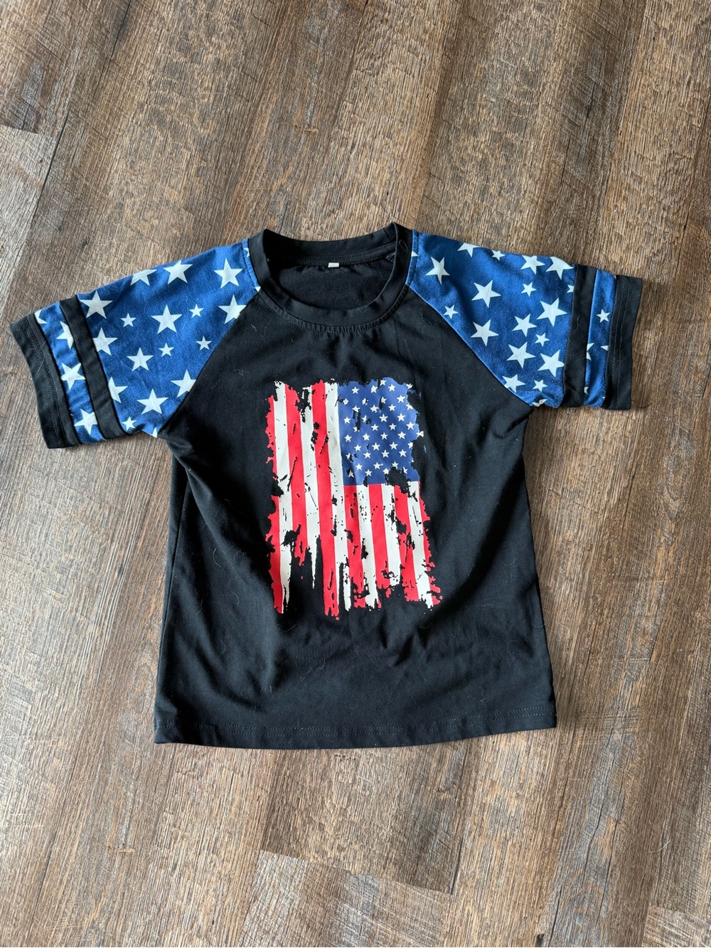 Patriotic American Flag Graphic T-Shirt | Kids Size 140 (Approx. Youth 9/10)